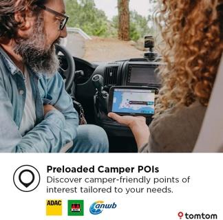 TomTom GO Camper Max 2nd Gen Premium Pack 7 Inch Campervan Sat Nav UK & Europe