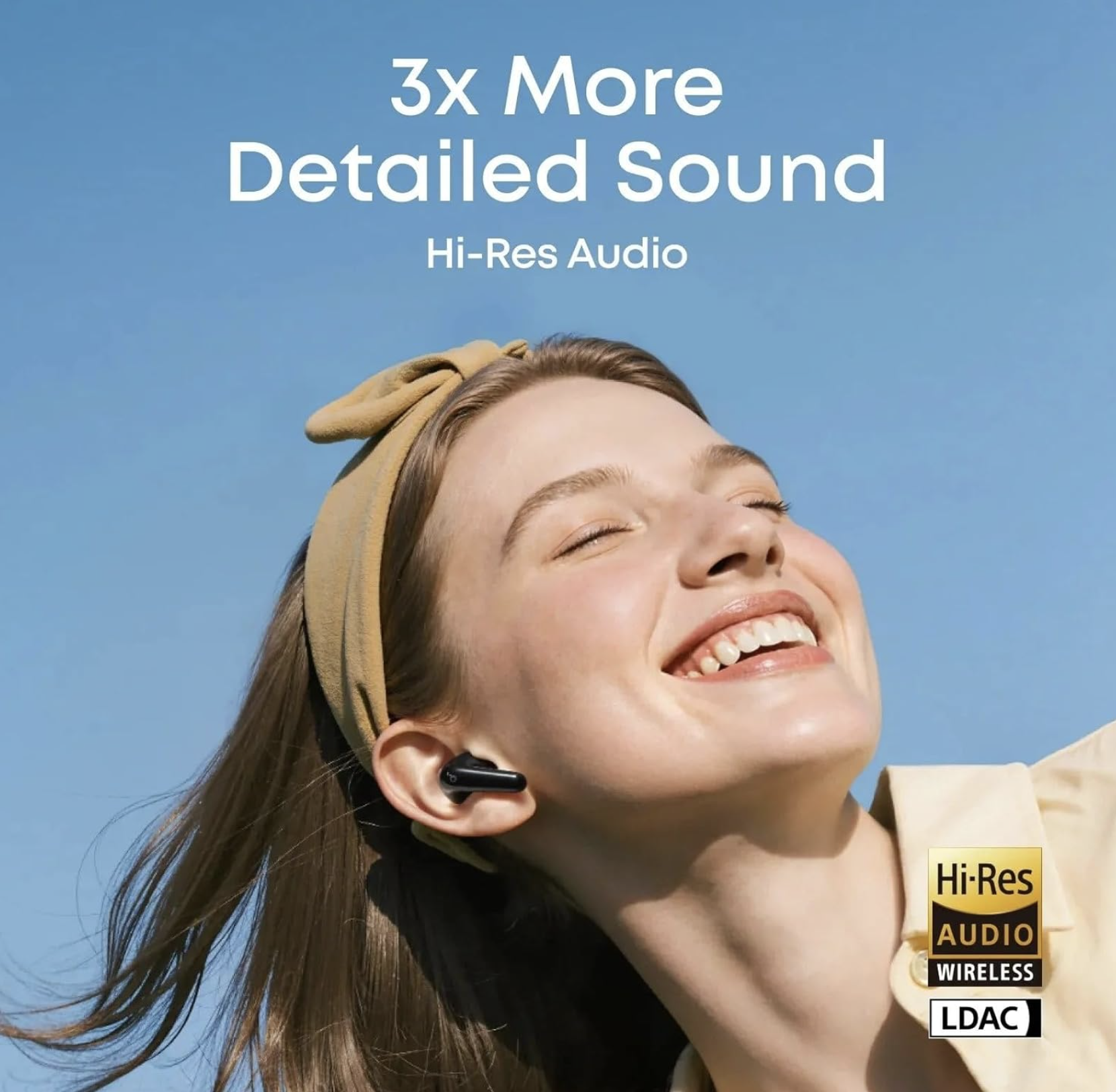 Anker Soundcore R60i NC Wireless Adaptive Noise Cancelling Hi-Res Sound Earbuds Translation Earbuds Black - D1202G11