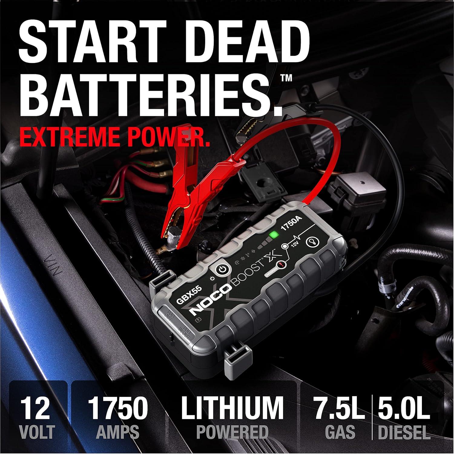 NOCO Boost X GBX55 12V UltraSafe Portable Lithium Car Jump Starter Booster