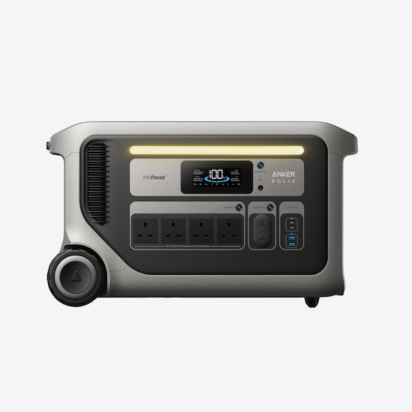 Anker SOLIX F3000 Portable Power Station 3,072Wh 3,600W with Dual Solar Input - A1782211