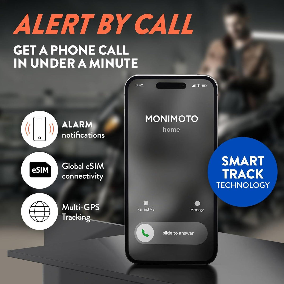MoniMoto 9 Anti Theft Vehicle GPS Tracker with Real Time Alert Calls for Android & iOS - IIIONI IIIOTO 9