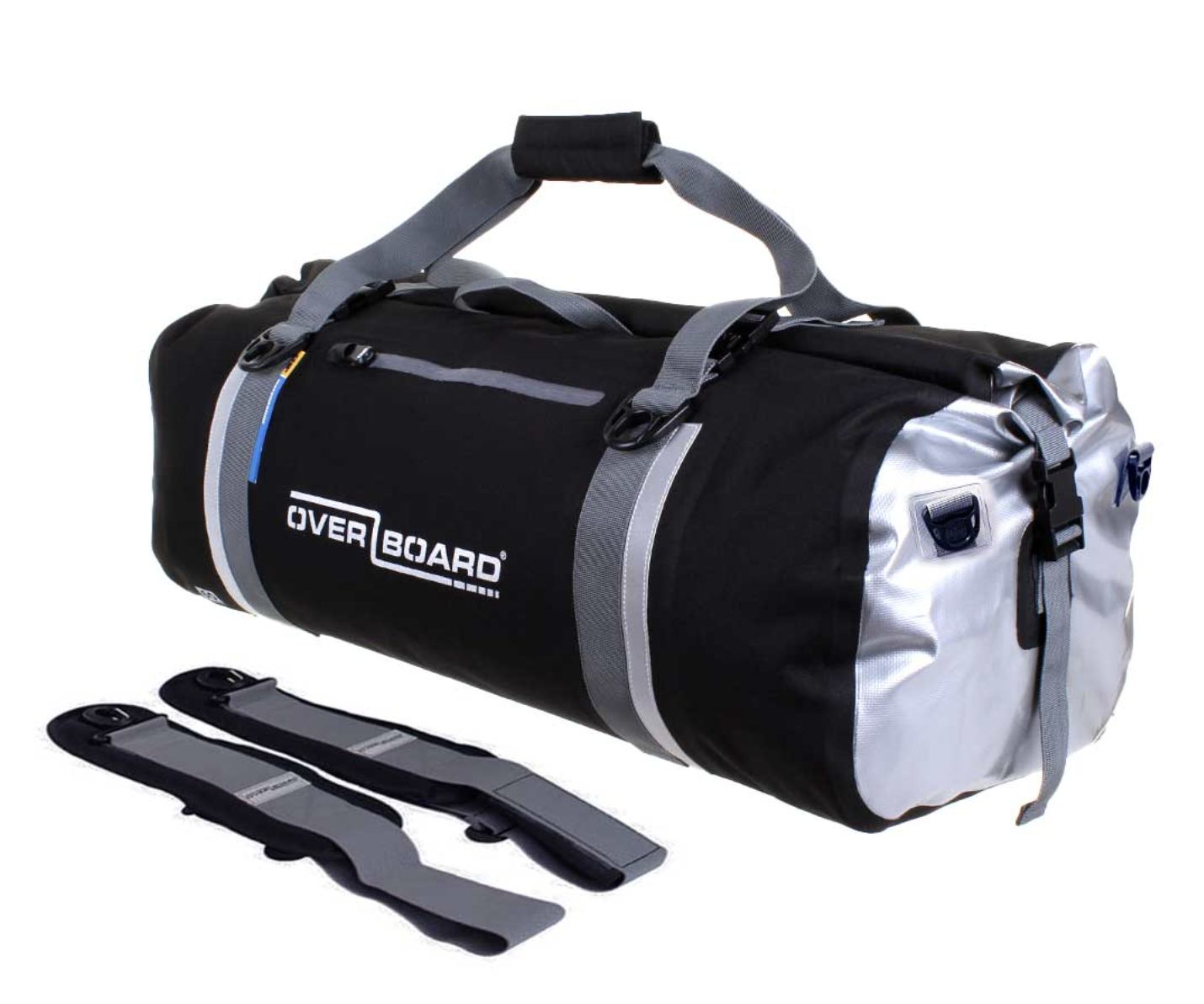 OverBoard 60 Litre Classic Duffel Bag Waterproof Bag Water Sports Outdoors OB1150 - Black
