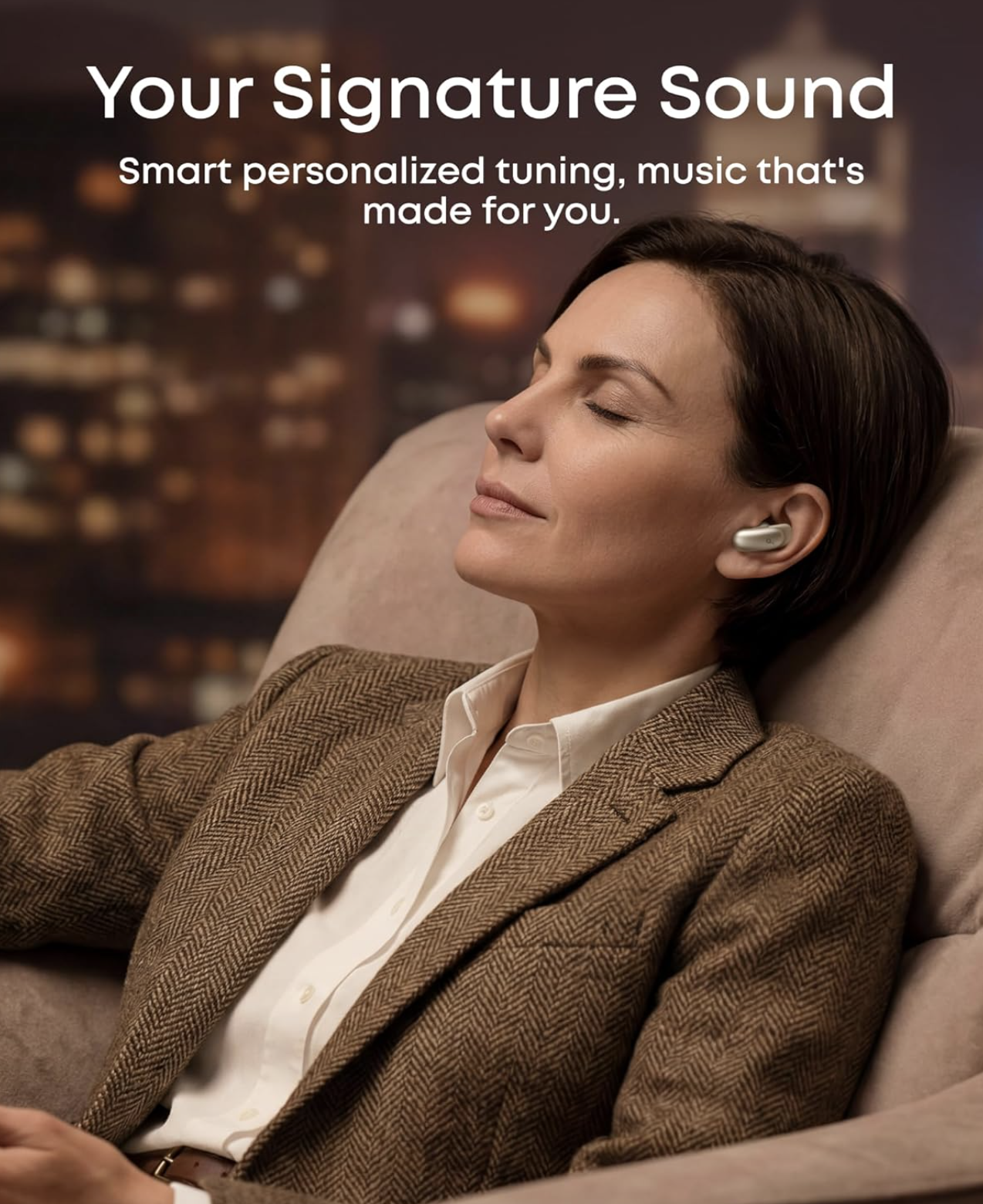 Anker Soundcore Liberty 5 Pro Max Wireless Noise-Cancelling Earbuds with AI Translate & Note Taker Golden - D1204GB1