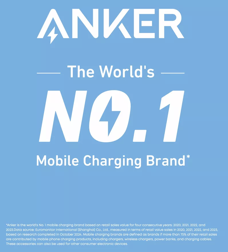 Anker 322 USB-A to USB-C Braided Fast Charging Cable 1.8M 45W White - A81H6G21