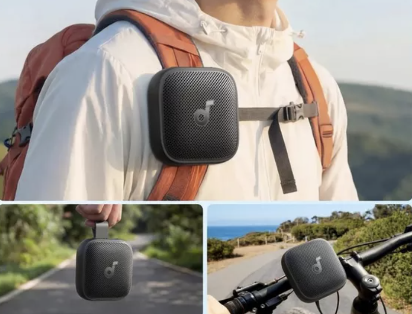 Anker Soundcore Boom Go 3i Portable Bluetooth Speaker with Powerful Bass IP68 Waterproof Black - D5103010