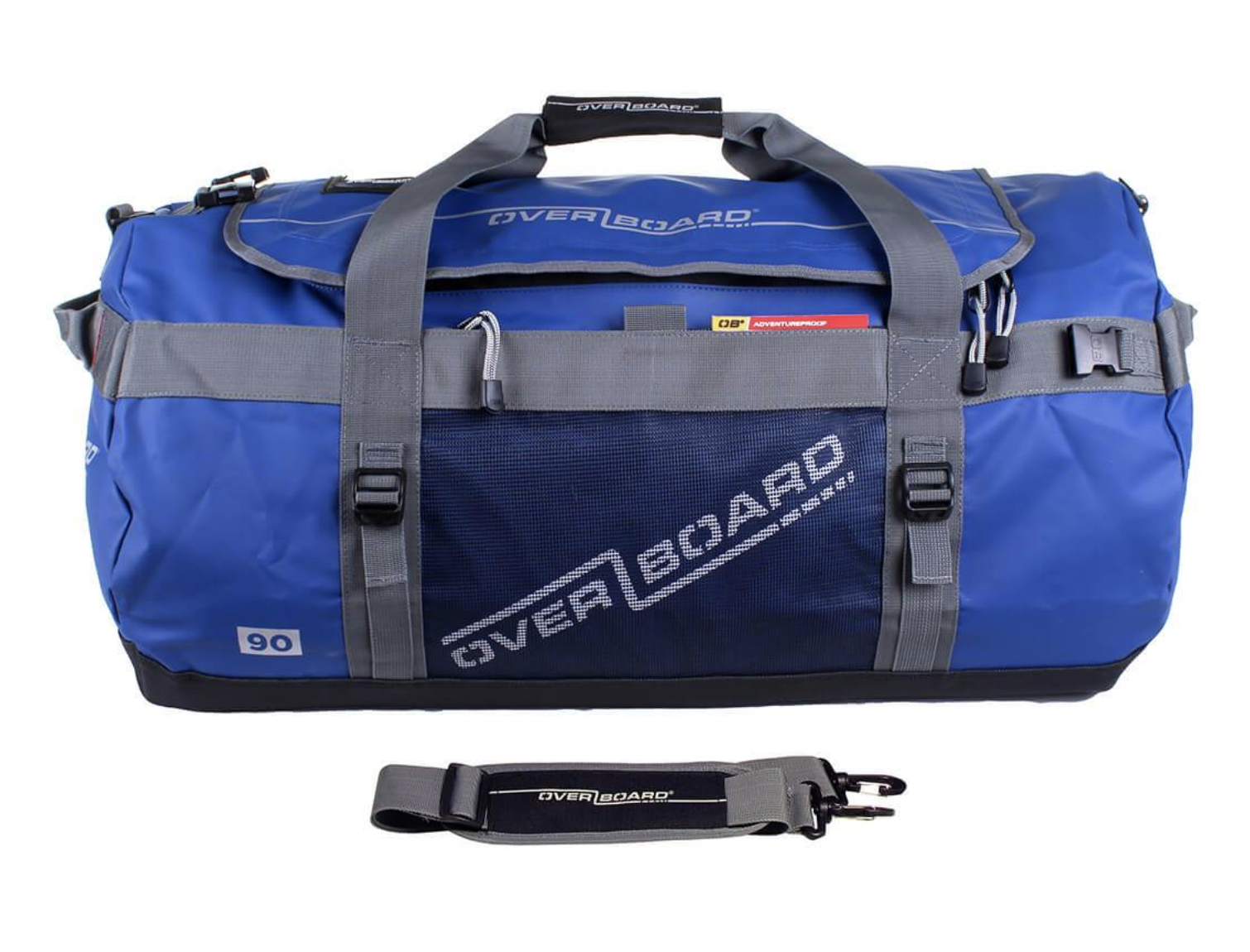 OverBoard 90 Litre Adventure Duffel Bag Waterproof Bag Water Sports Outdoors OB1059 - Blue