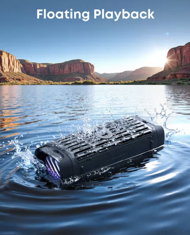 Anker Soundcore Boom 3i Stereo Portable Rugged Speaker IP68 Waterproof 50W Black - D5100A10
