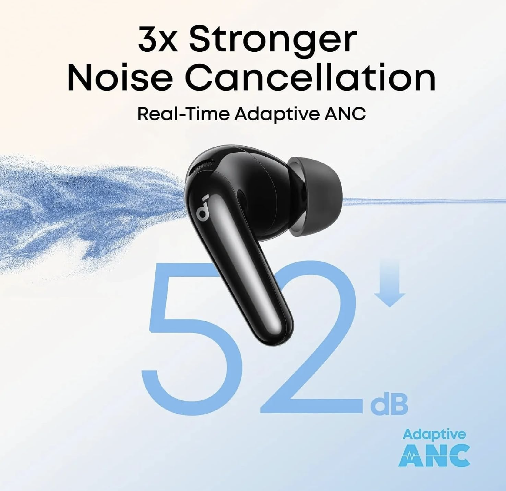 Anker Soundcore R60i NC Wireless Adaptive Noise Cancelling Hi-Res Sound Earbuds Translation Earbuds Black - D1202G11