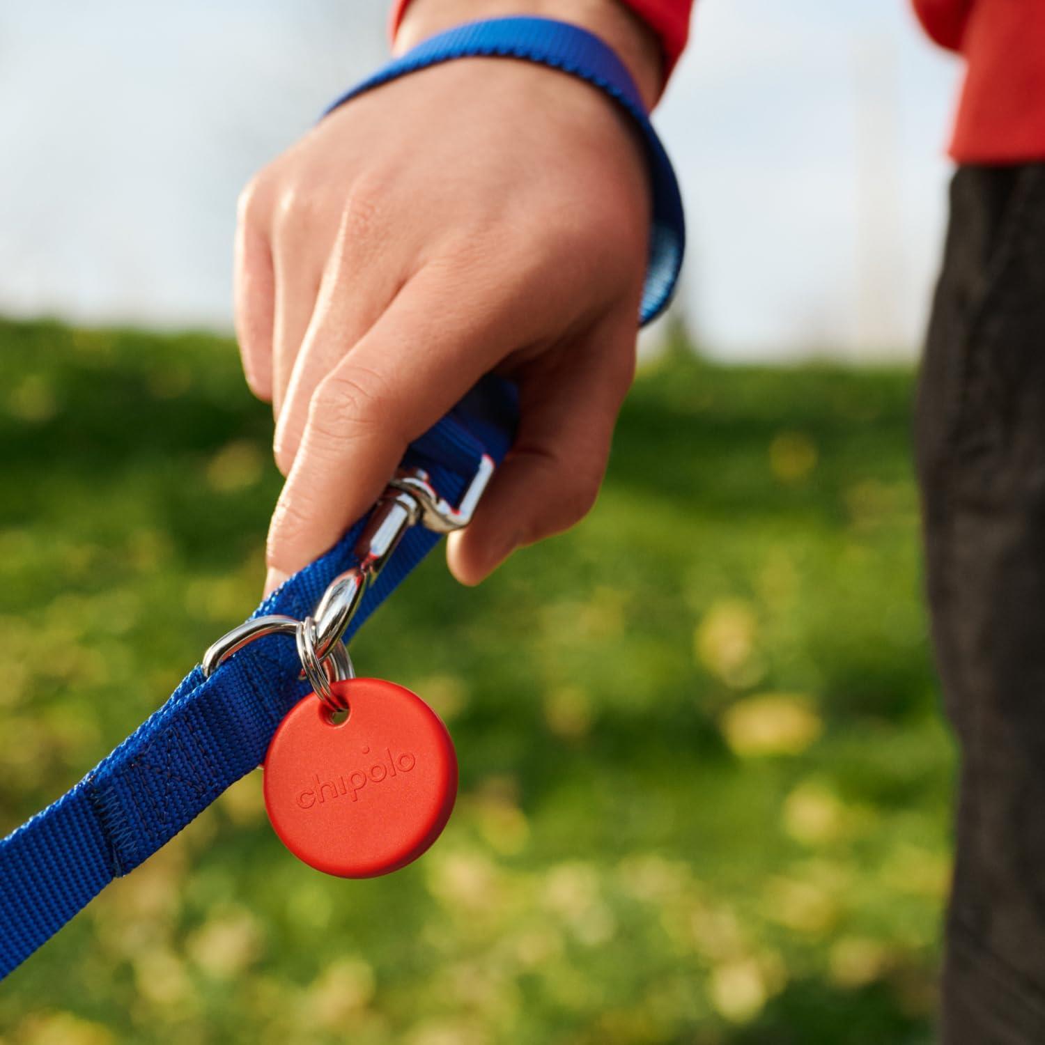 Chipolo POP Finder Location Tracker For Find My Device Pack Of 4 Red Blue