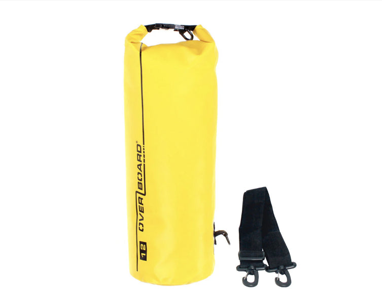 OverBoard 12 Litre Dry Tube Waterproof Bag Water Sports Outdoors OB1003 - Yellow