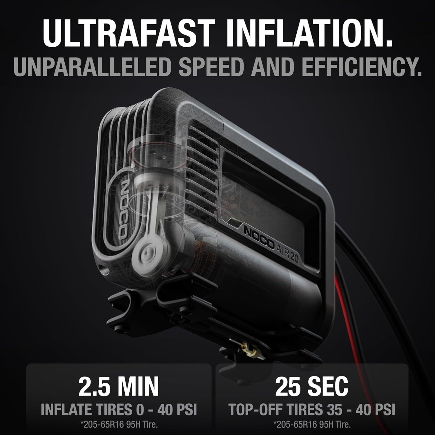 NOCO AIR20 UltraFast Tyre Inflator Portable Air Compressor And Air Pump 20A 12V