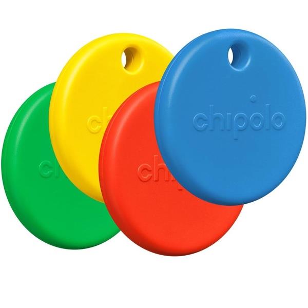 Chipolo POP Finder Location Tracker For Find My Device Pack Of 4 Yellow Green