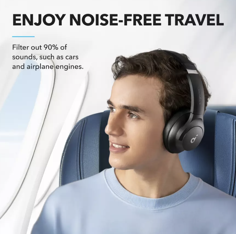 Anker Soundcore Q21I NC Headphones with Hybrid Active Noise Cancelling Black - A3004311