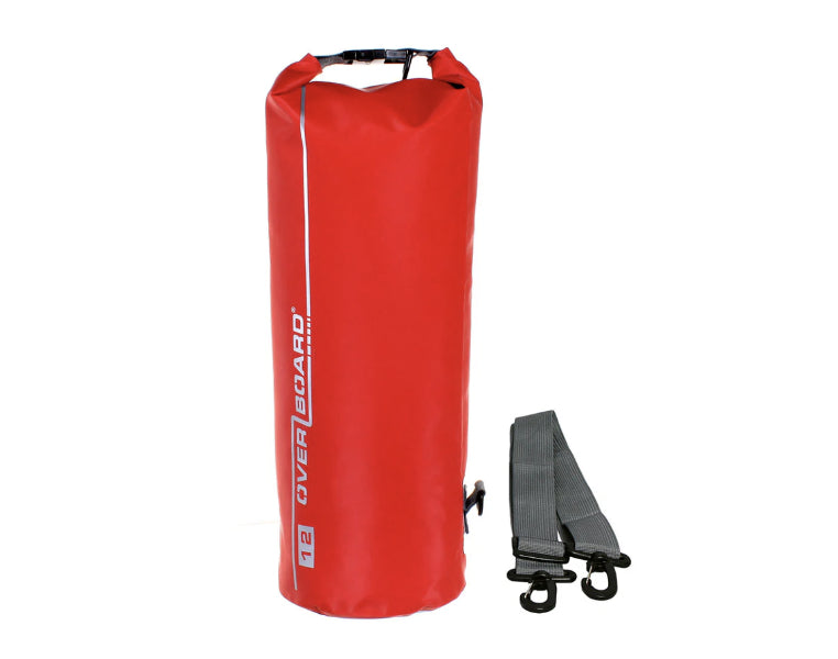 OverBoard 12 Litre Dry Tube Waterproof Bag Water Sports Outdoors OB1003 - Red