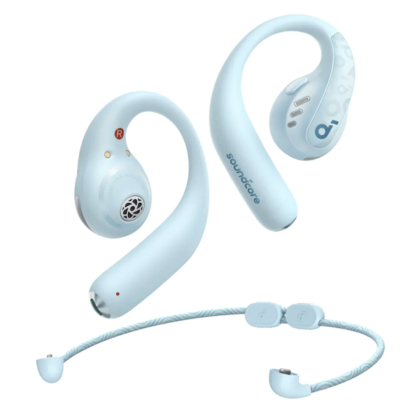 Anker Soundcore Aerofit Pro Wireless Open-Ear Headphones with Mic IPX5 Water-Resistant  Blue - A3871G61