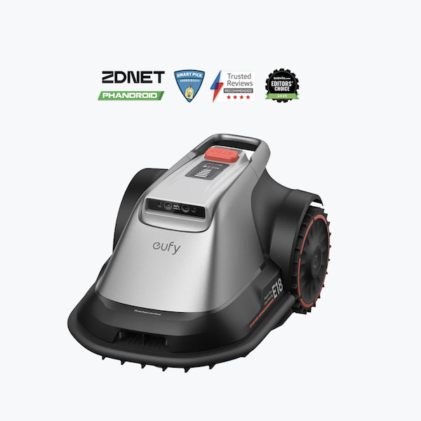 Eufy E18 Robot Cordless Lawn Mower with Hands-Free Auto-Mapping Grey - T28012A1