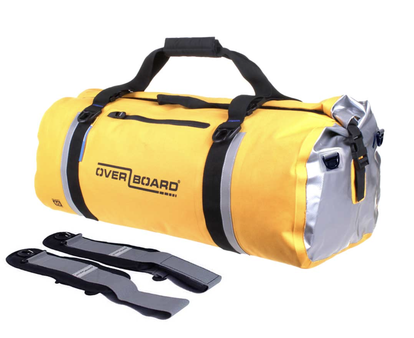 OverBoard 60 Litre Classic Duffel Bag Waterproof Bag Water Sports Outdoors OB1150 - Yellow