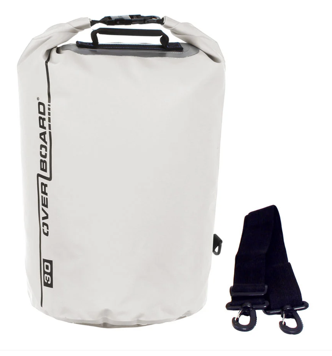 OverBoard 30 Litre Dry Tube Waterproof Bag Water Sports Outdoors OB1006 - White