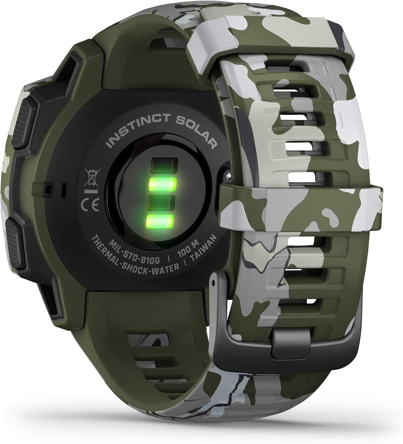 Garmin Instinct Solar Sports Watch Rugged GPS HRM Camo Edition Lichen Refurbished