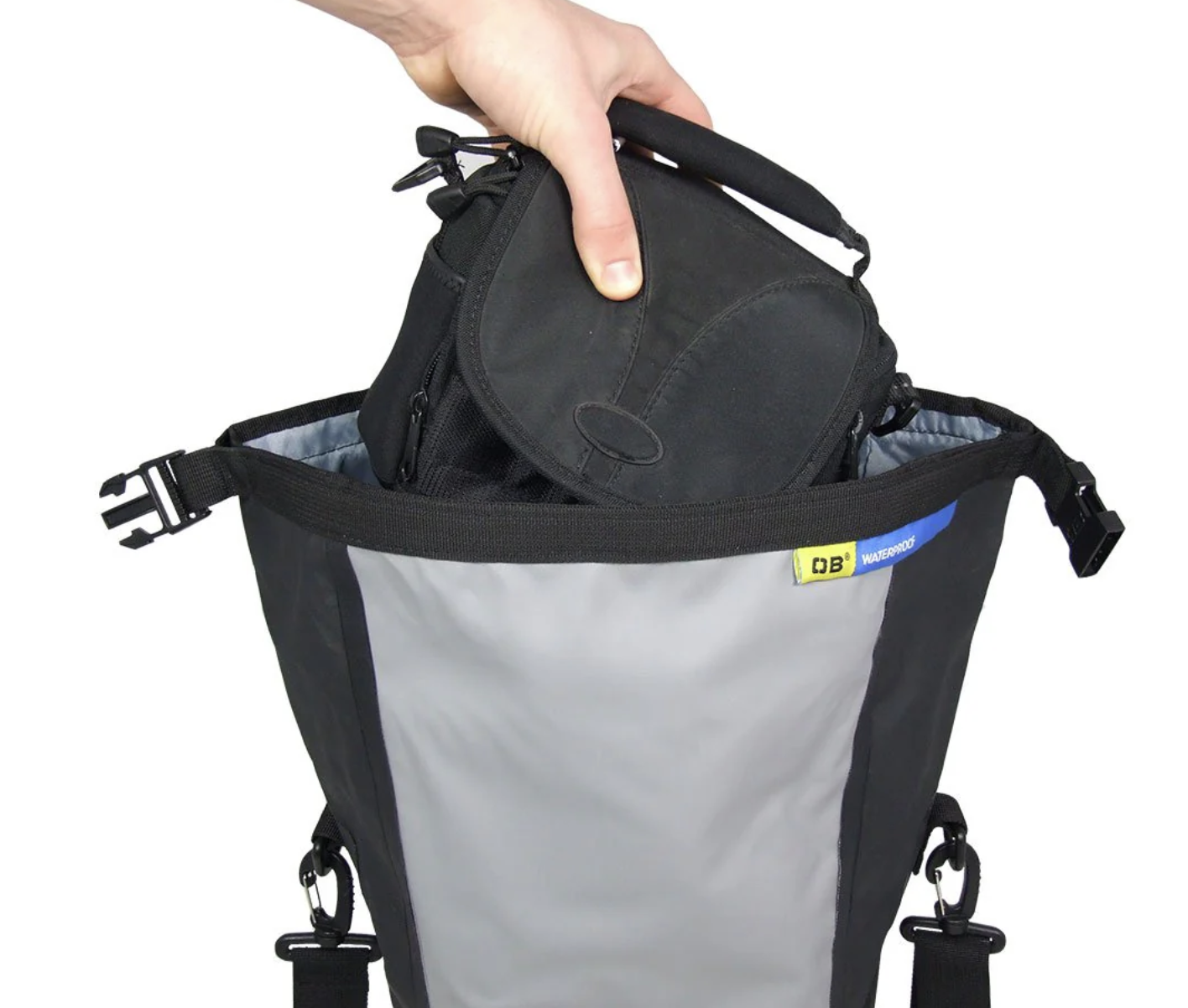 OverBoard 15 Litre Pro SLR Camera Bag Waterproof Bag Water Sports Outdoors OB1104 - Black