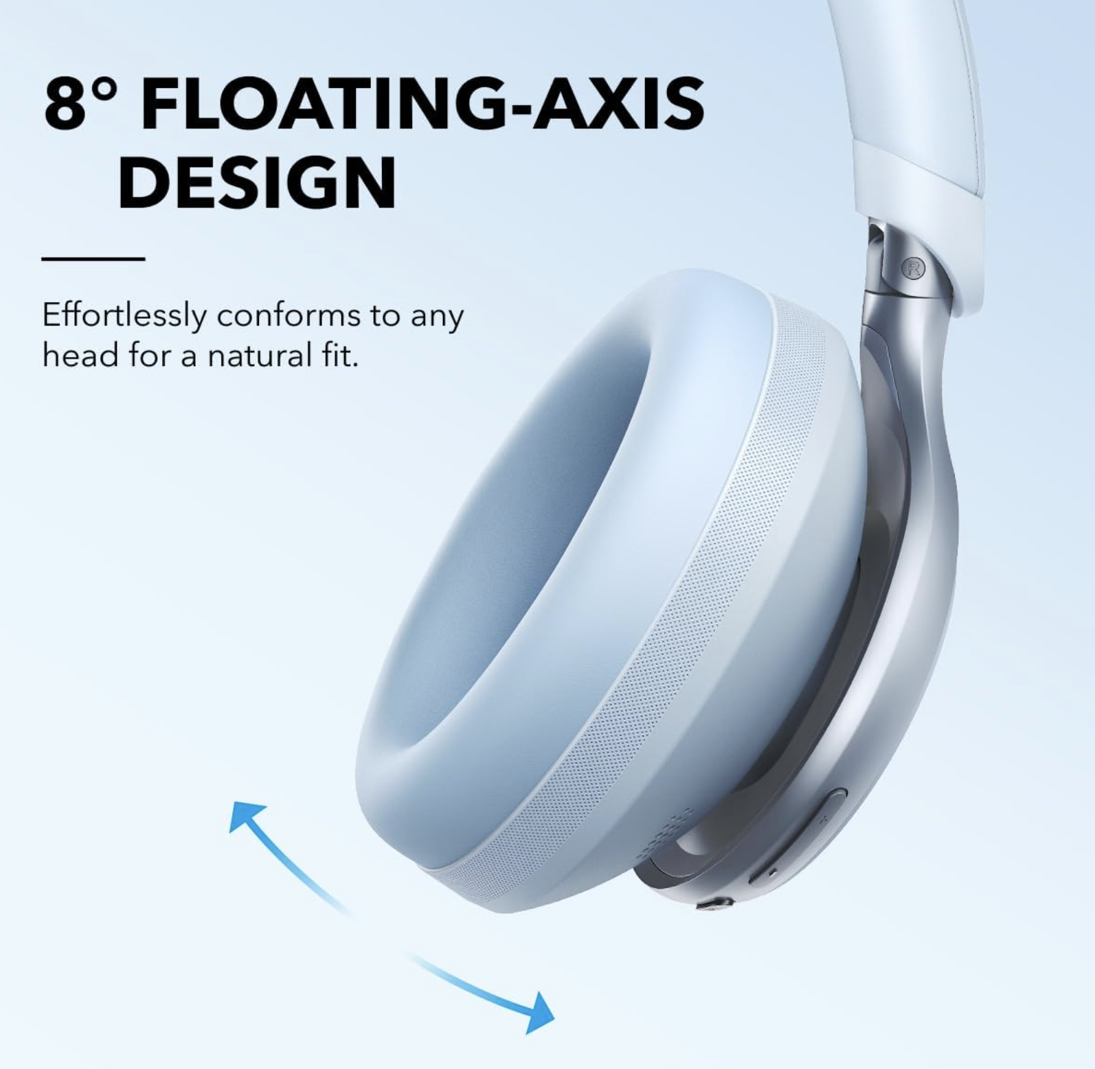 Anker Soundcore Space One Noise Cancelling Headphones Wireless Blue - A3035G31