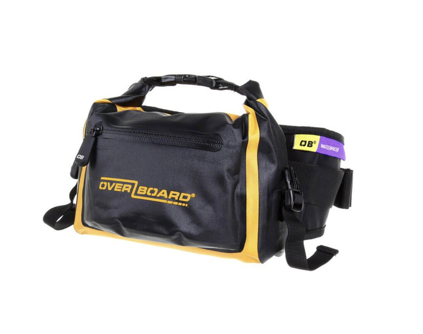 OverBoard 2 Litre Pro Light Waist Pack Waterproof Bag Water Sports Outdoors OB1049 - Yellow