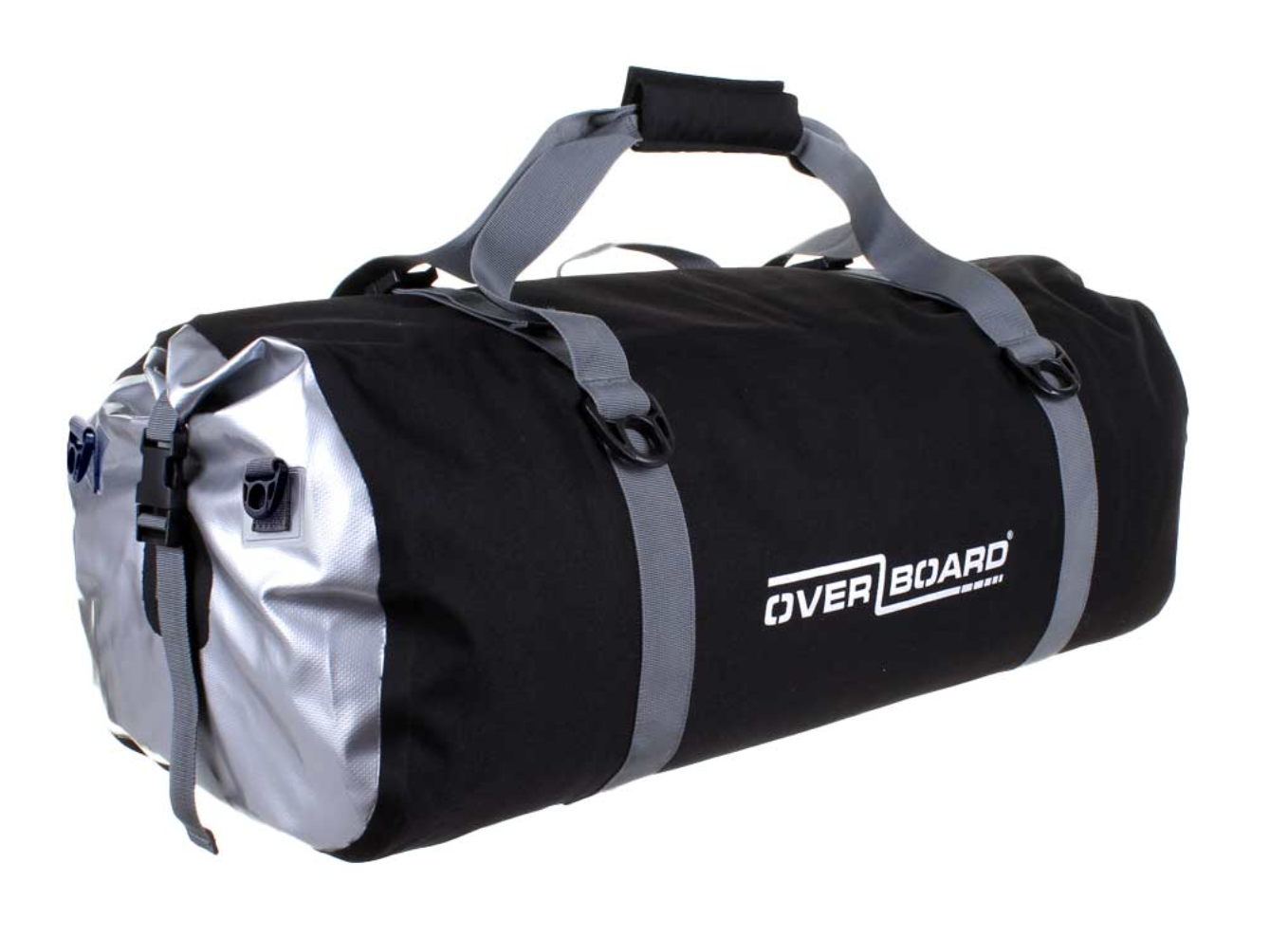 OverBoard 60 Litre Classic Duffel Bag Waterproof Bag Water Sports Outdoors OB1150 - Black