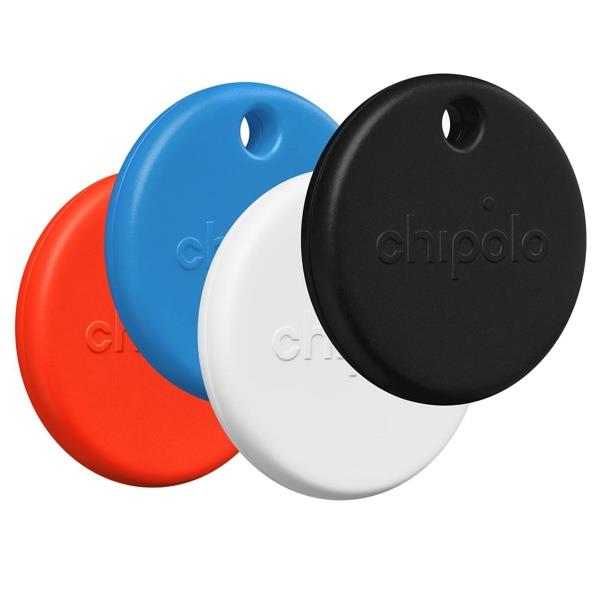 Chipolo POP Finder Location Tracker For Find My Device Pack Of 4 Red Blue