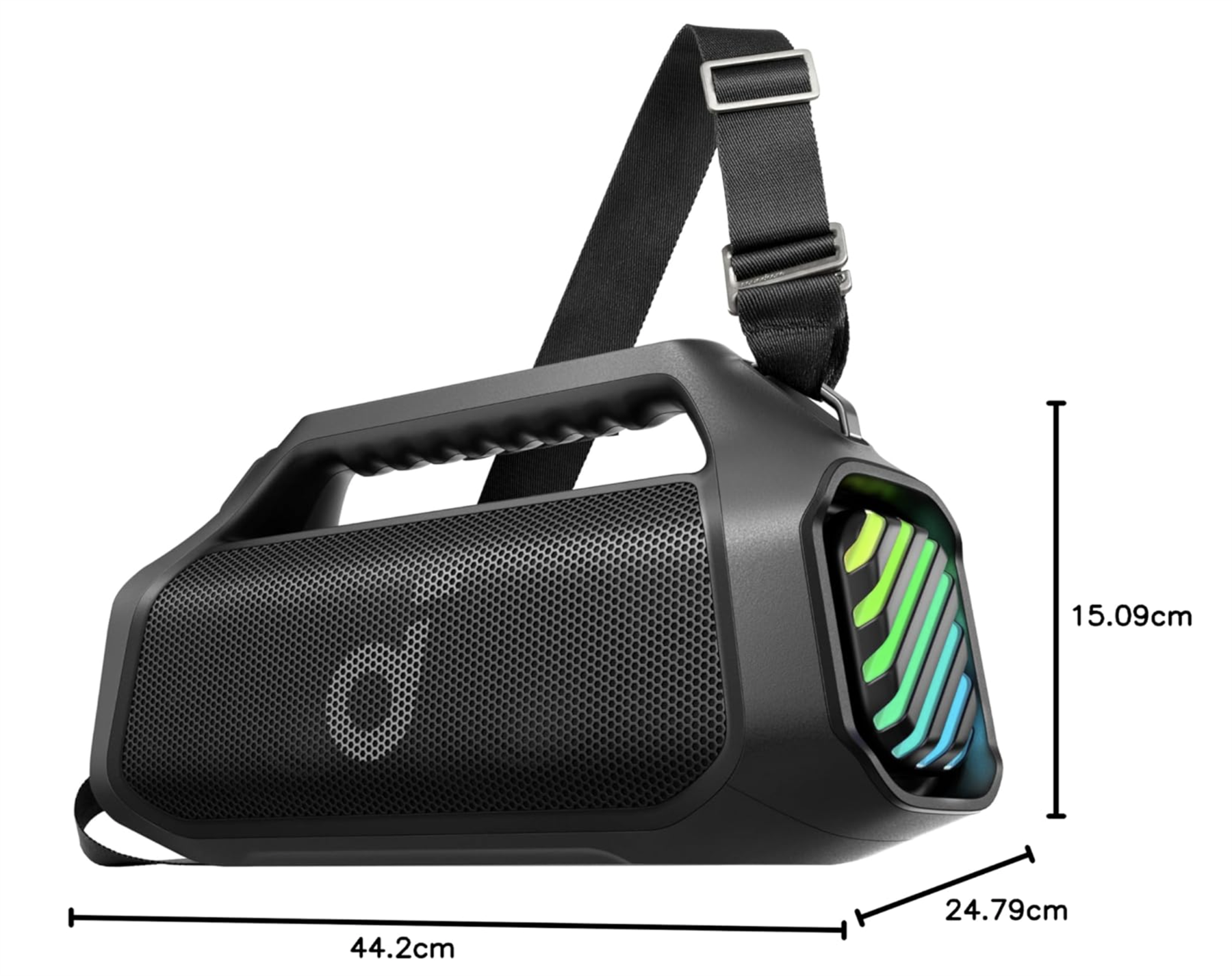 Anker Boom 2 Pro Ultra-Deep Bass Portable Bluetooth Speaker with Built-In Power Bank Black - A3134A11