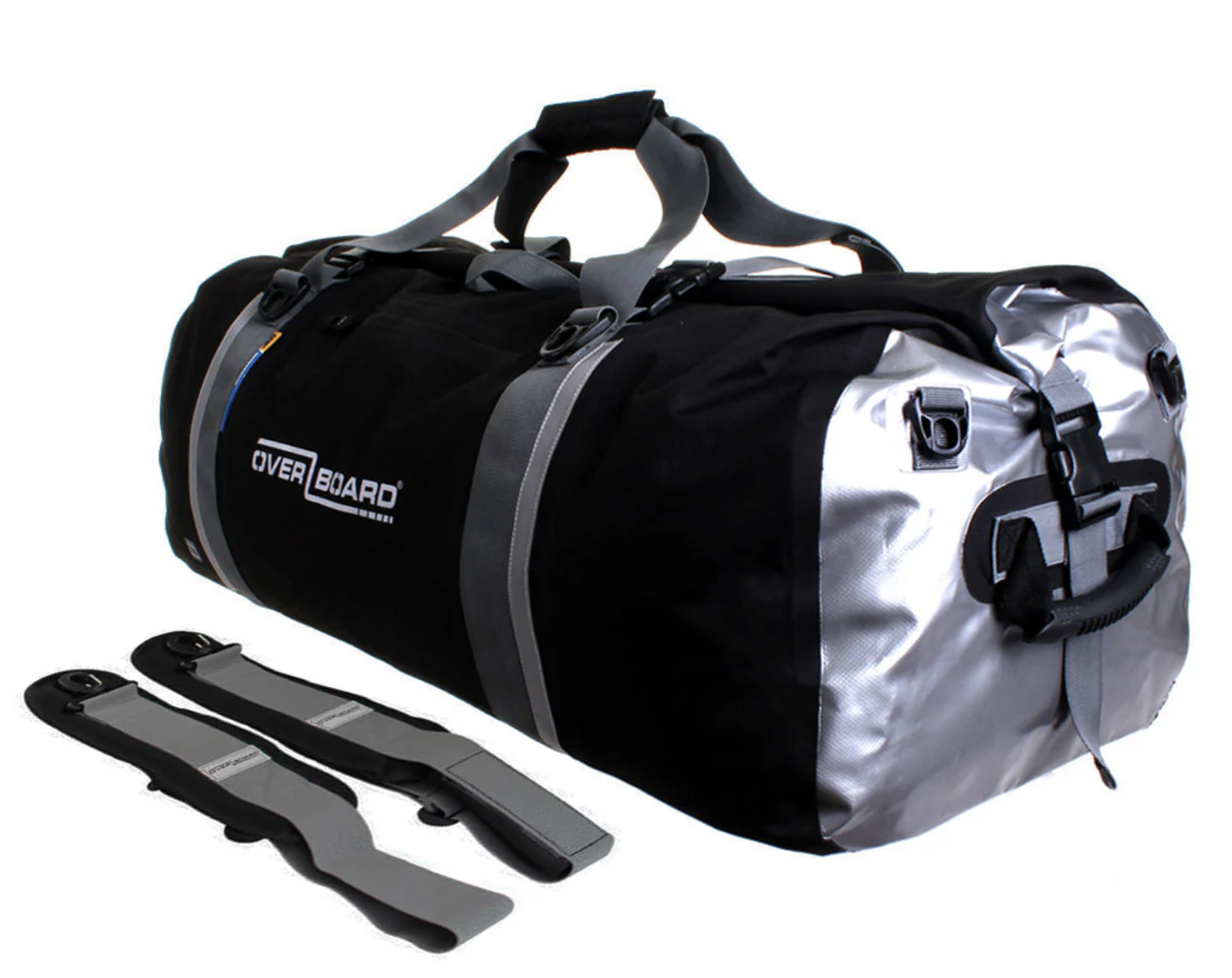 OverBoard 130 Litre Classic Duffel Bag Waterproof Bag Water Sports Outdoors OB1152 - Black