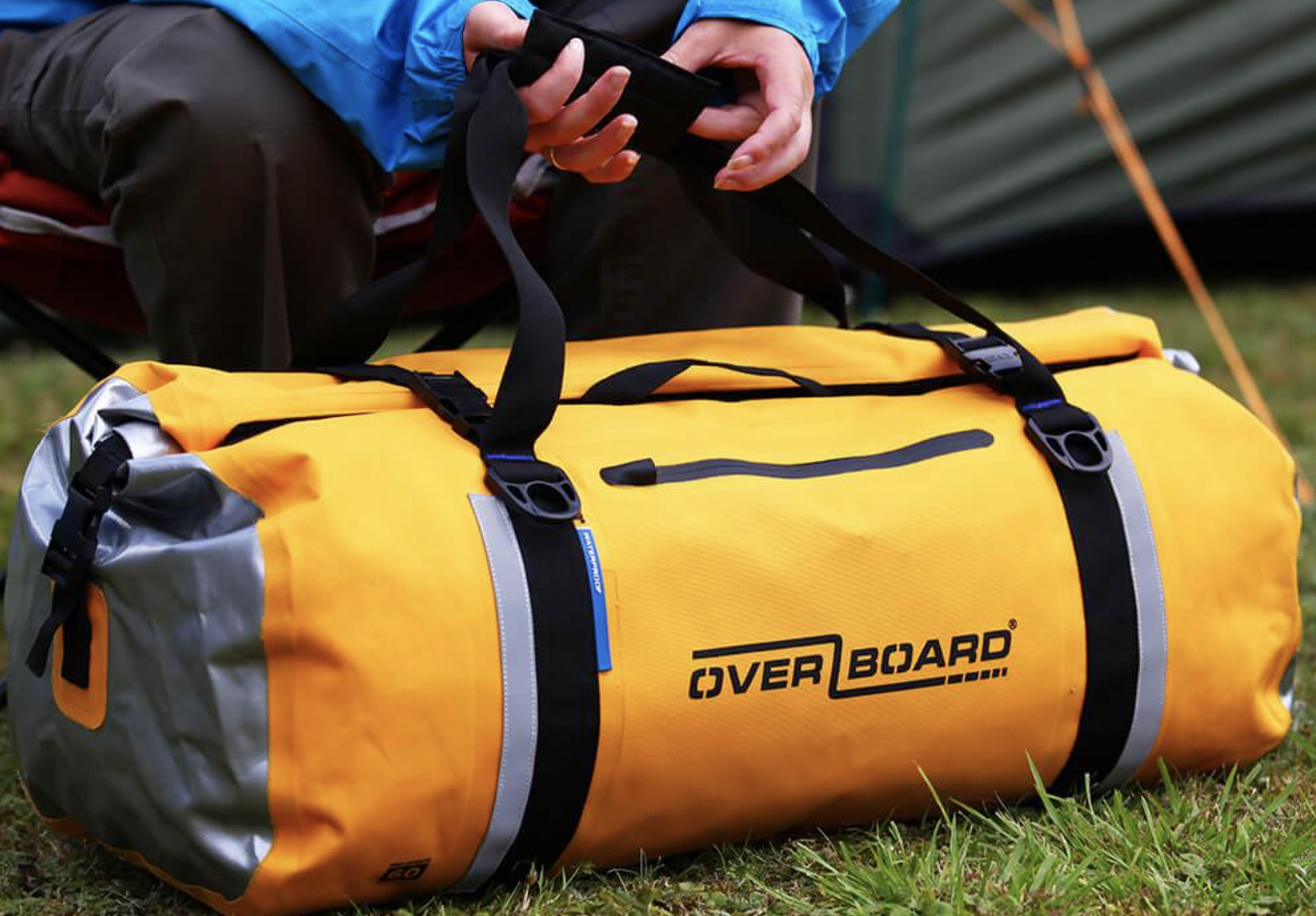 OverBoard 130 Litre Classic Duffel Bag Waterproof Bag Water Sports Outdoors OB1152 - Black