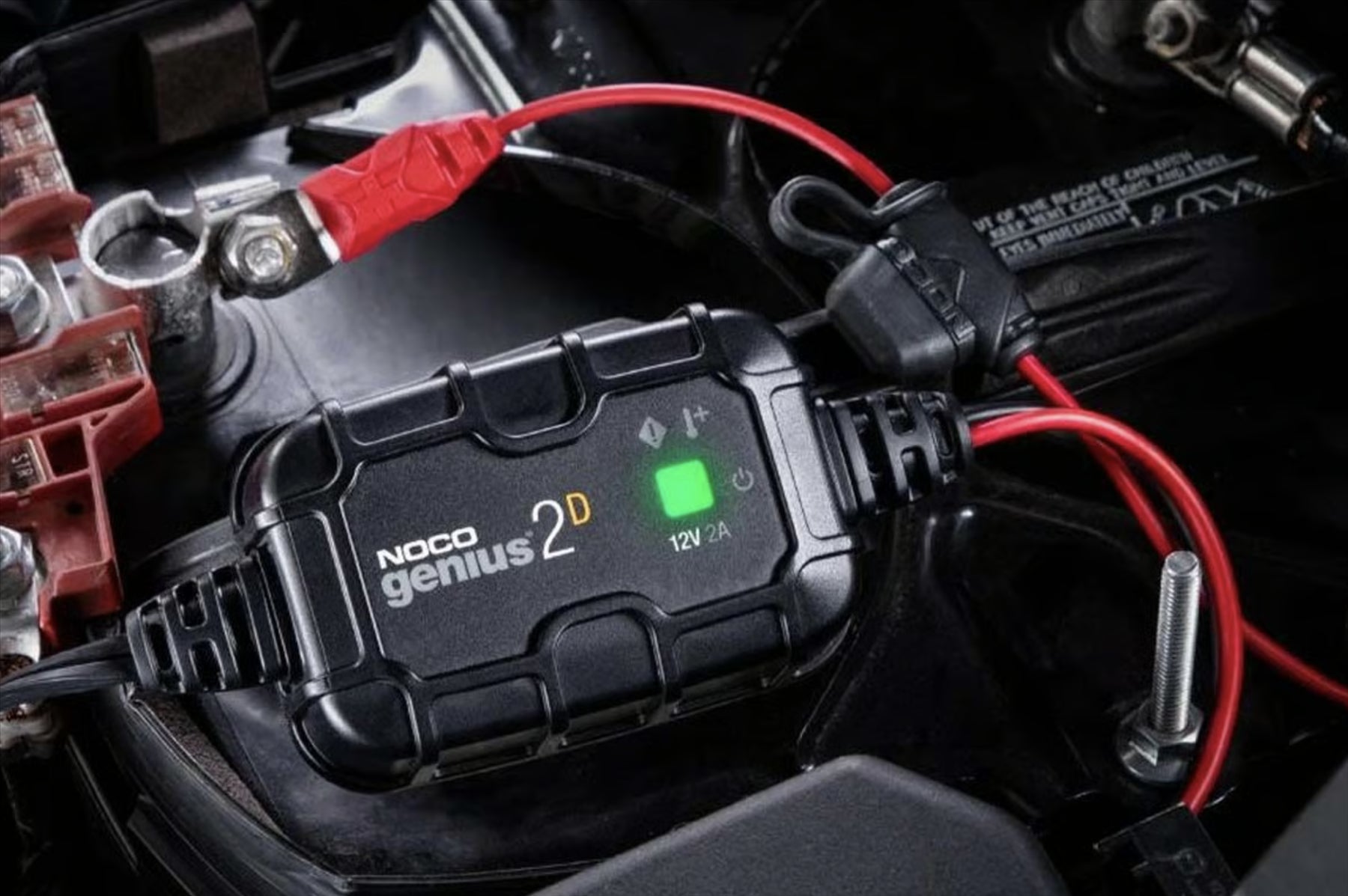 NOCO GENIUS2D Direct Mount Battery Charger Maintainer 2A