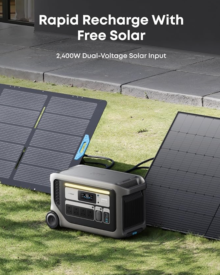 Anker SOLIX BP3000 Expansion Battery 3,072Wh For F3000 with Smart App Tracking - A1782111-85