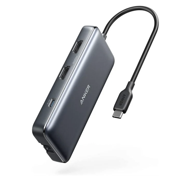 Anker 553 PowerExpand 8-in-1 USB-C Media Hub with Dual HDMI Display Black - A83800A1