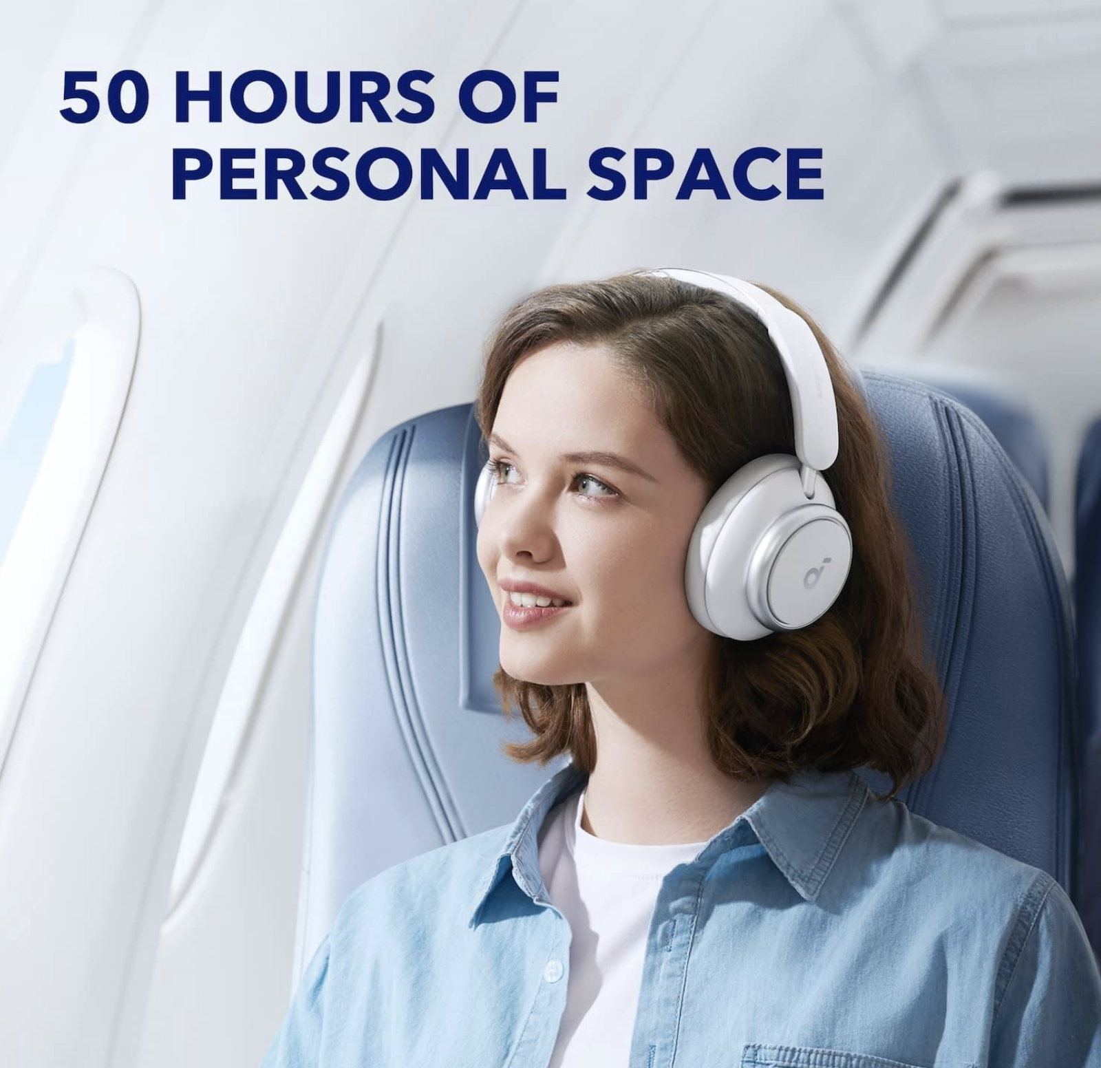 Anker Soundcore Space Q45 Adaptive Noise Cancelling Headphones White - A3040G21