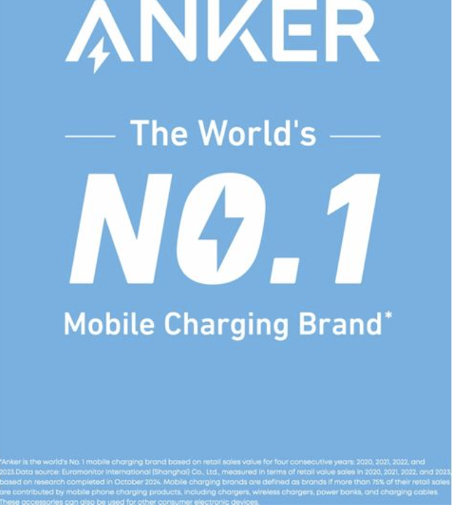 Anker 322 MagGo 5K mAh Magnetic Power Bank Wireless & USB C Port 7.5W Black - A1618G11