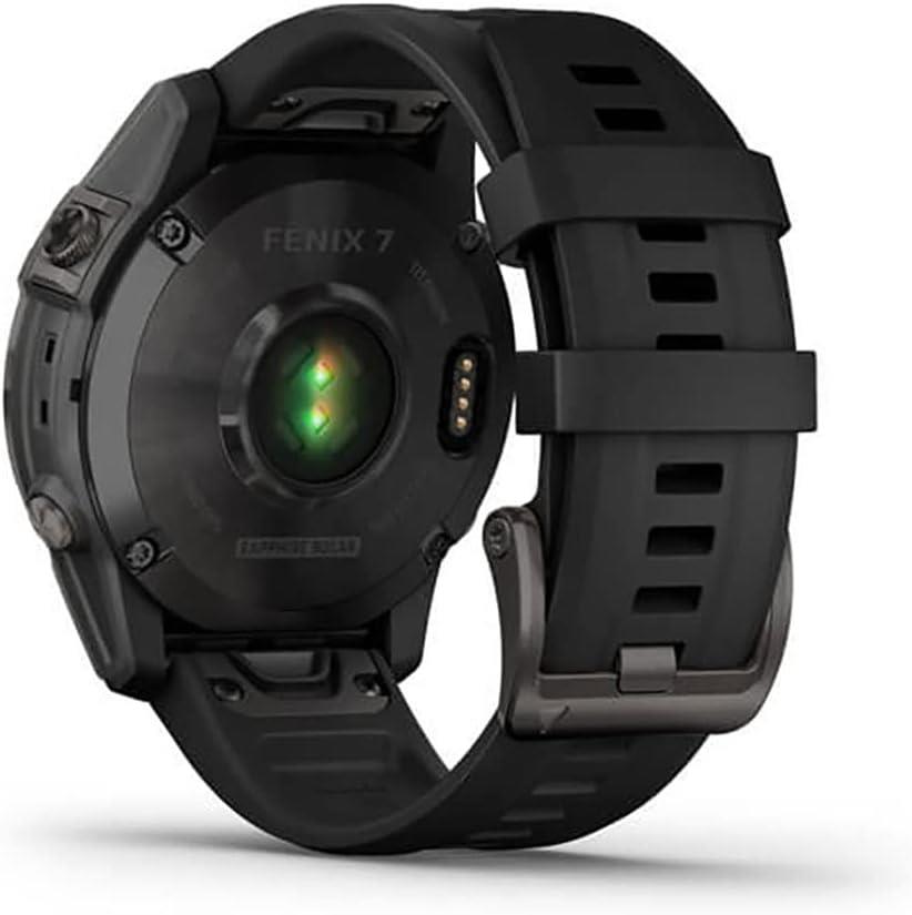 Garmin Fenix 7 Sapphire Solar GPS Sports Watch Carbon DLC Black Refurbished
