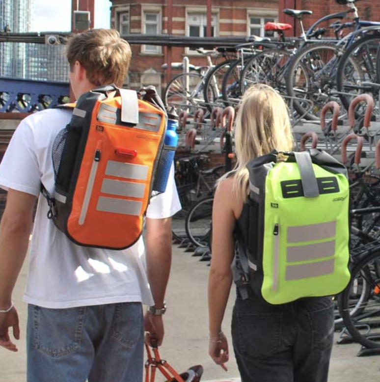 OverBoard 20 Litre Pro Vis Sports Backpack Waterproof Bag Water Sports OB1157 - Orange