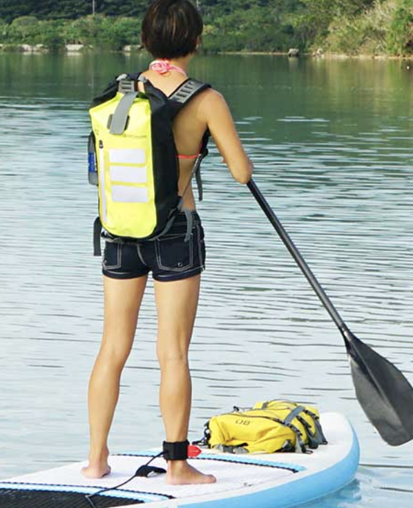 OverBoard 20 Litre Pro Vis Sports Backpack Waterproof Bag Water Sports OB1157 - Yellow