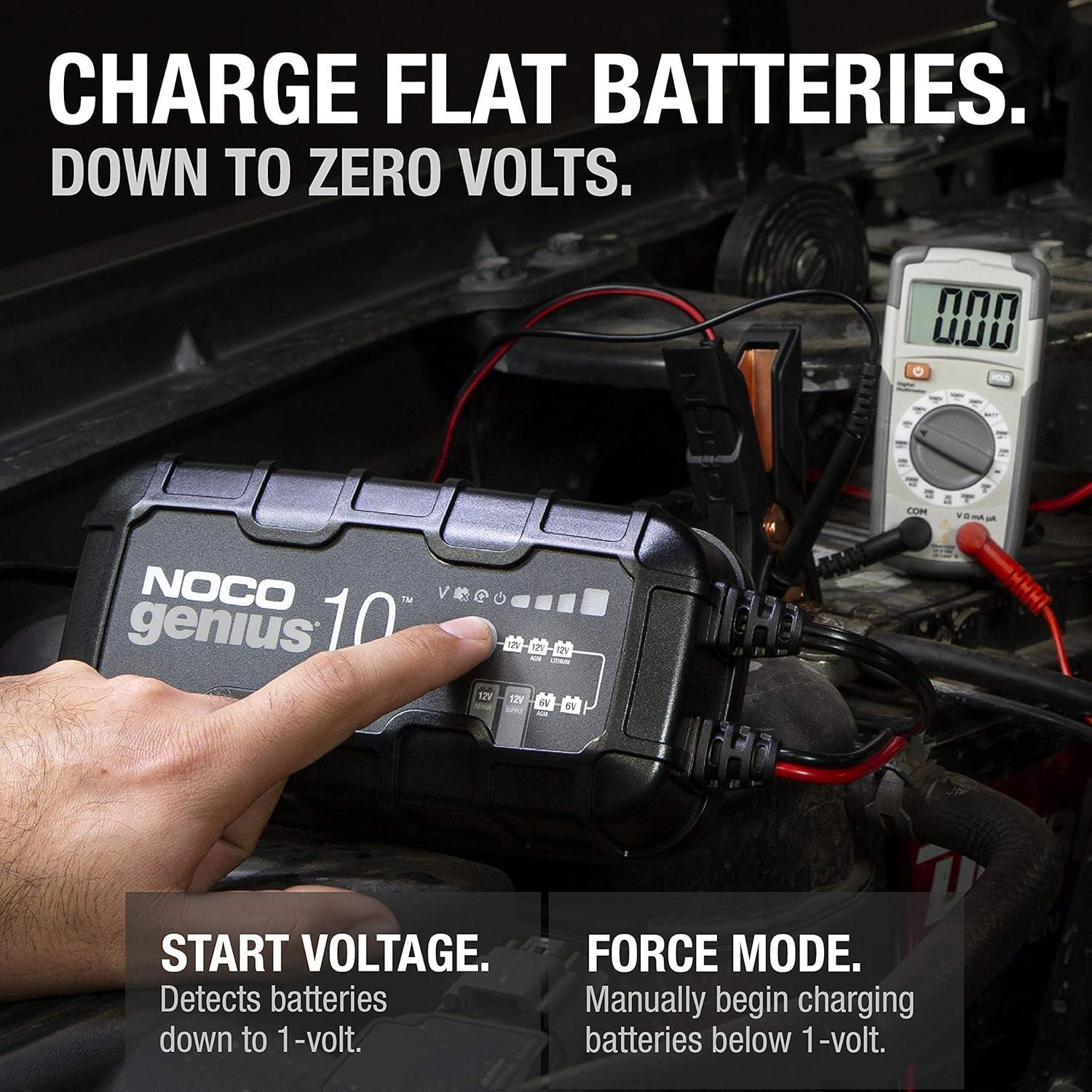 NOCO GENIUS10 Smart Battery Charger Trickle Charger & Desulfator
