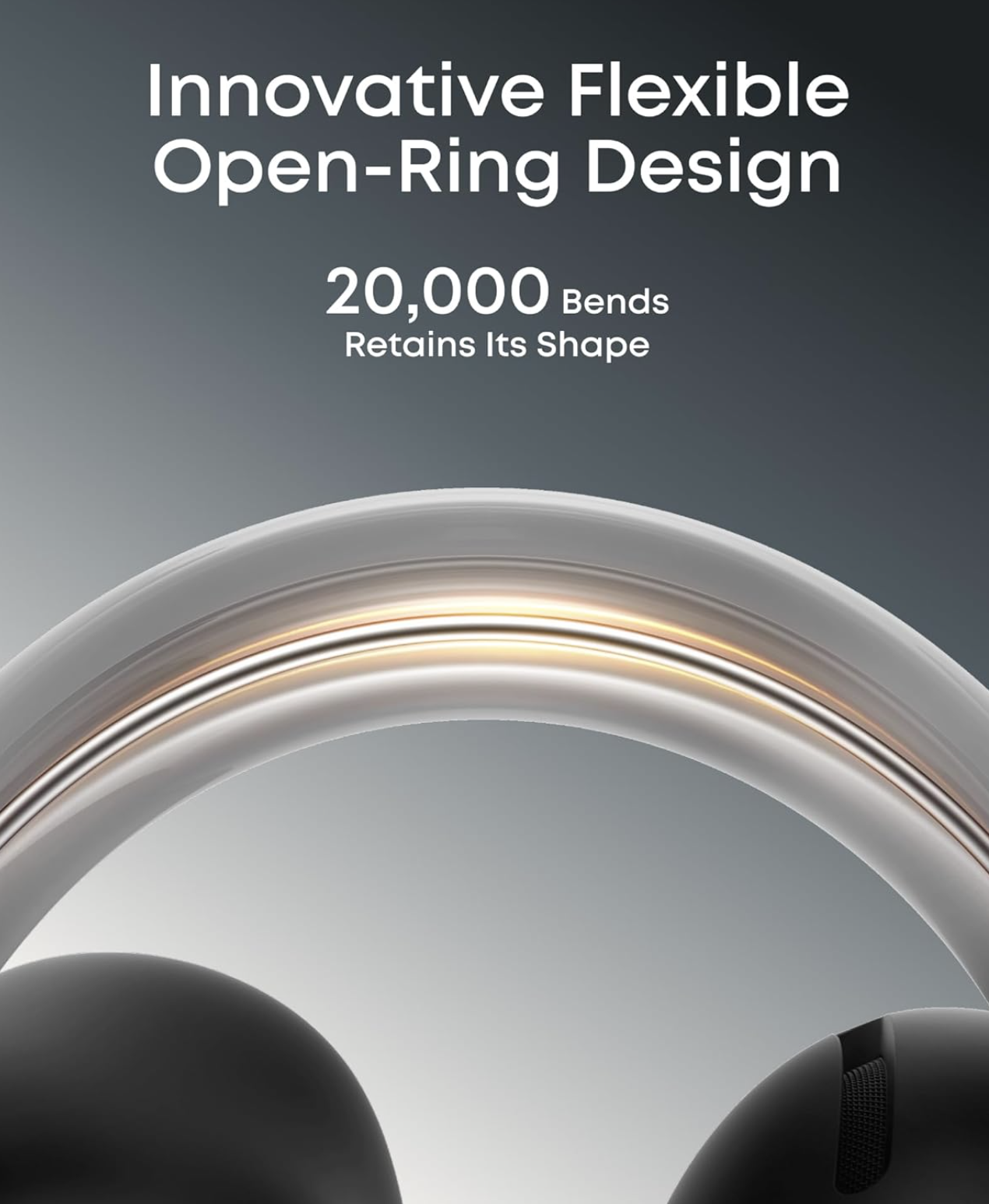 Anker Soundcore Aeroclip Open-Ear Clip-On Earbuds with Adaptive Comfort TWS Black - A3388G11