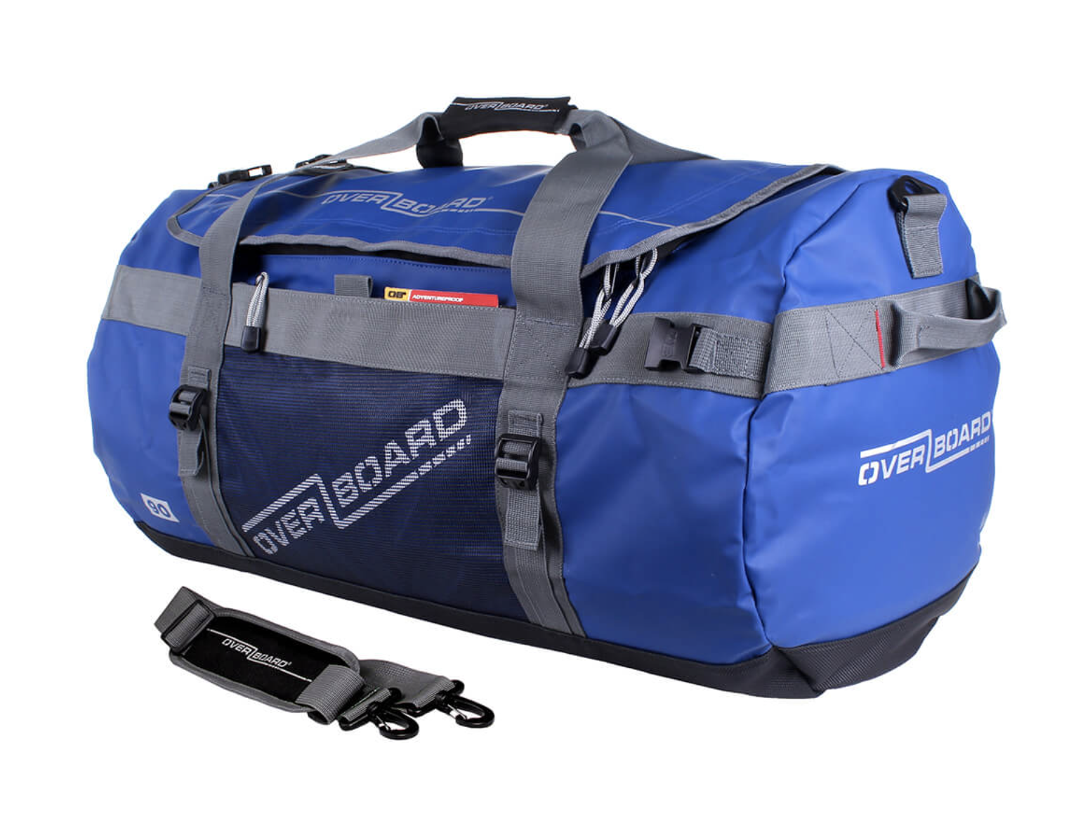 OverBoard 90 Litre Adventure Duffel Bag Waterproof Bag Water Sports Outdoors OB1059 - Blue