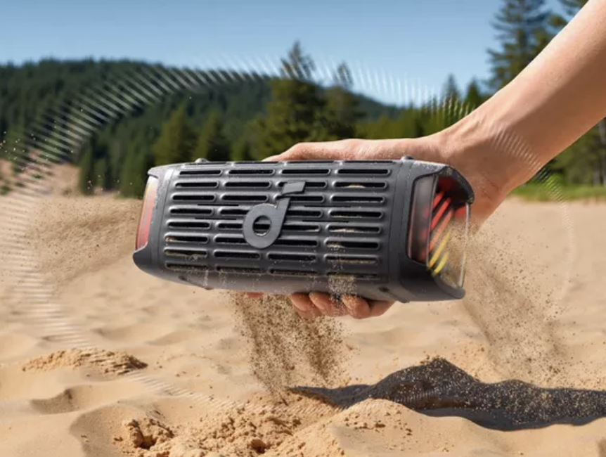 Anker Soundcore Boom 3i Stereo Portable Rugged Speaker IP68 Waterproof 50W Black - D5100A10