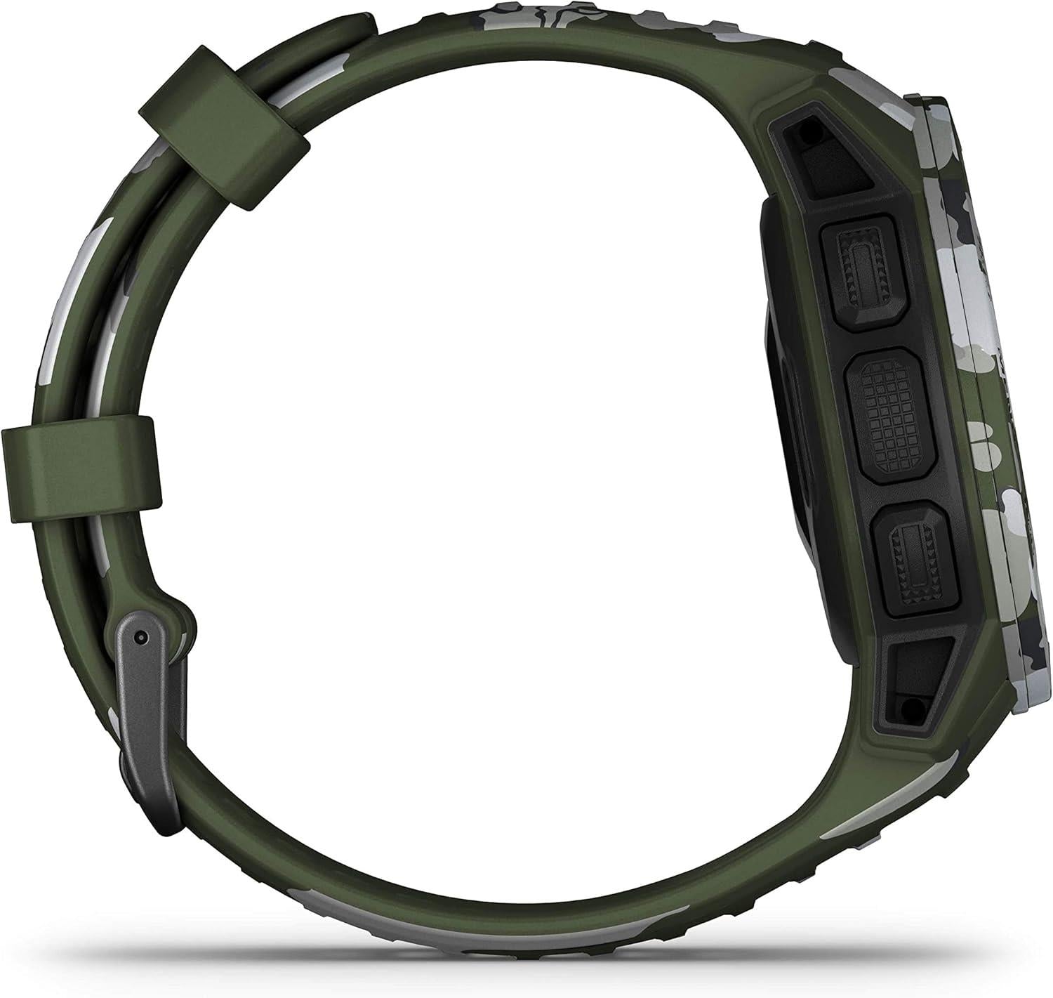 Garmin Instinct Solar Sports Watch Rugged GPS HRM Camo Edition Lichen Refurbished