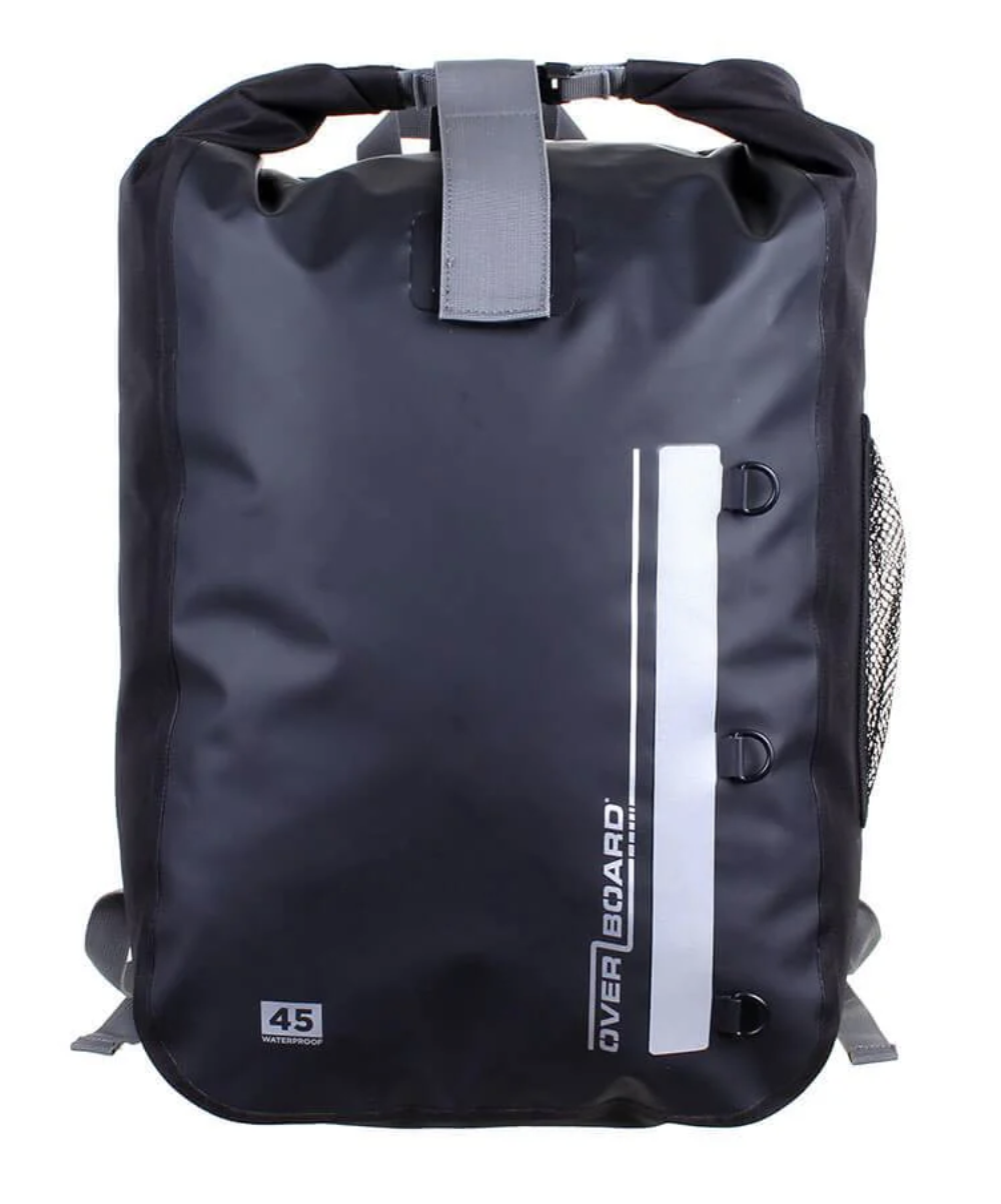OverBoard 45 Litre Classic Backpack Waterproof Bag Water Sports Outdoors OB1167 - Black