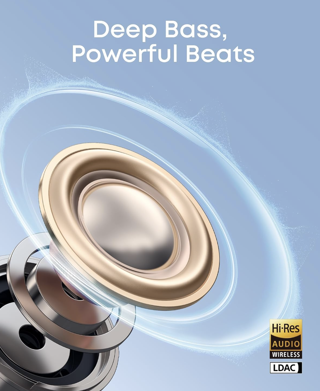 Anker Soundcore C50i Open-Ear Clip-On Earbuds with Adaptive Comfort White - D1101G21