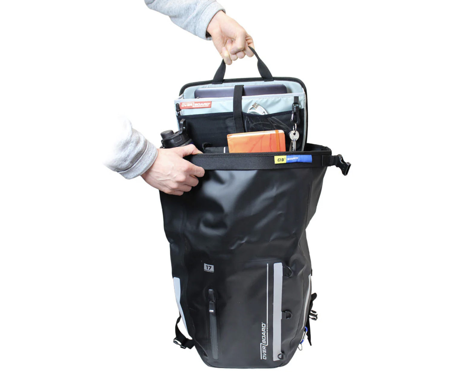 OverBoard Pannier Tidy Waterproof Bag Water Sports Outdoors OB1235 - Grey