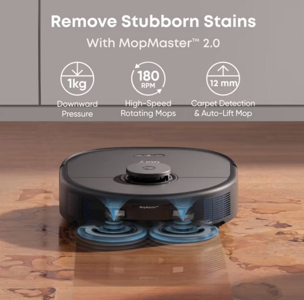 Eufy Omni X10 Pro Robot Vacuum & Mop with All-in-One Station & iPath Laser Navigation Black - T2351V11