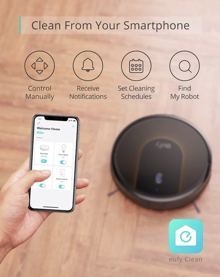 Eufy Omni C30 Robot Vacuum Ultra Slim Edge WiFi with High-Power Turbo Suction - T210QV11