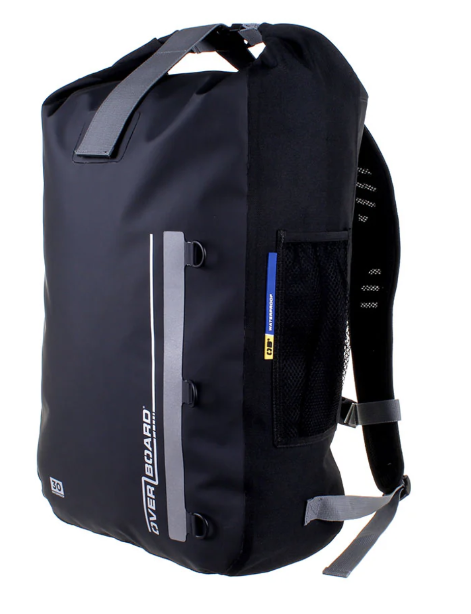 OverBoard 30 Litre Classic Backpack Waterproof Bag Water Sports Outdoors OB1142 - Black